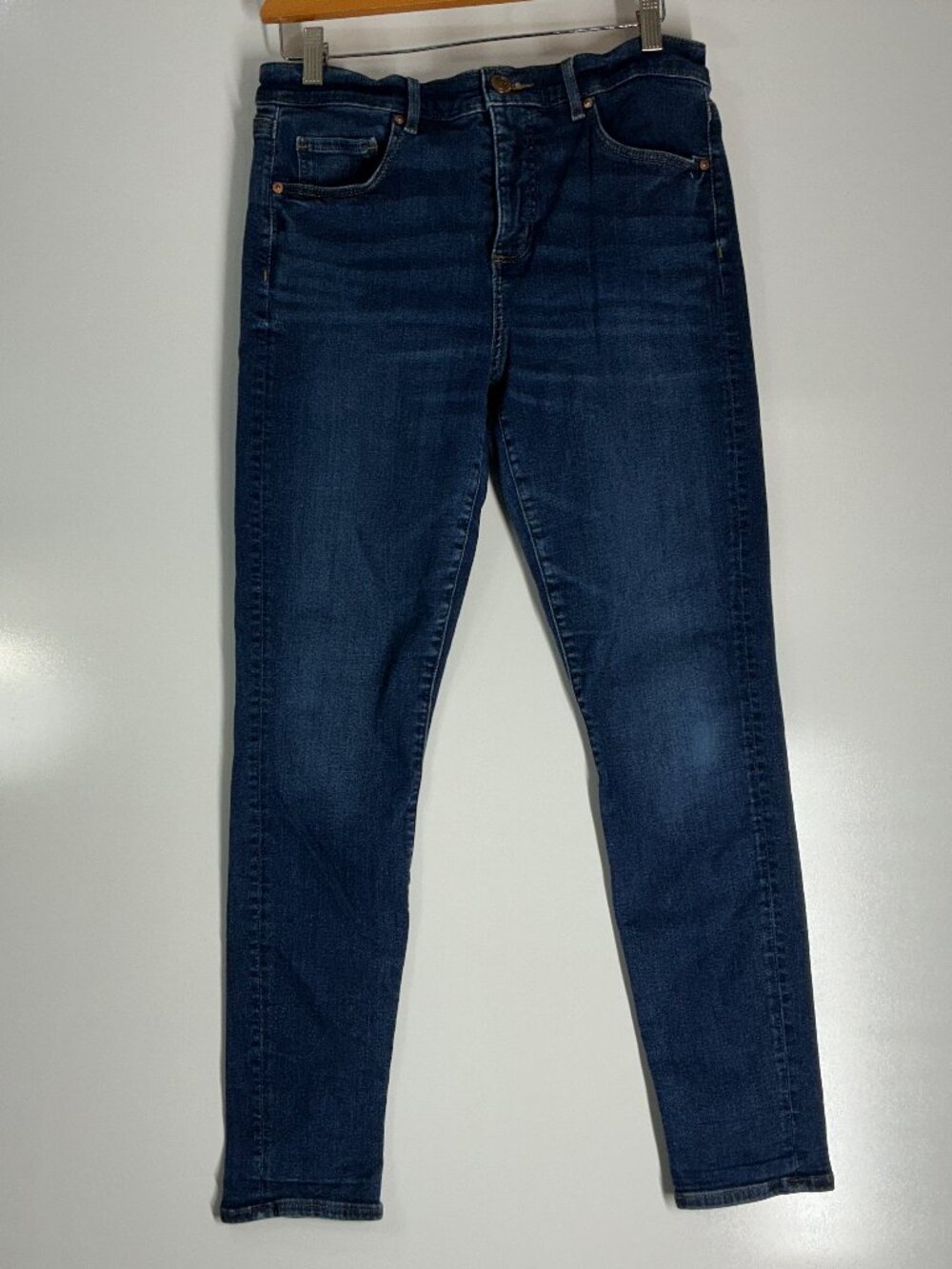 LOFT Skinny Crop Jeans Women’s 30/10 Dark Wash Slim Pockets Stretch Denim